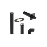 KIT CONDUIT CONCENTRIQUE PGI 80/130 EN VENTOUSE SORTIE SUPERIEURE