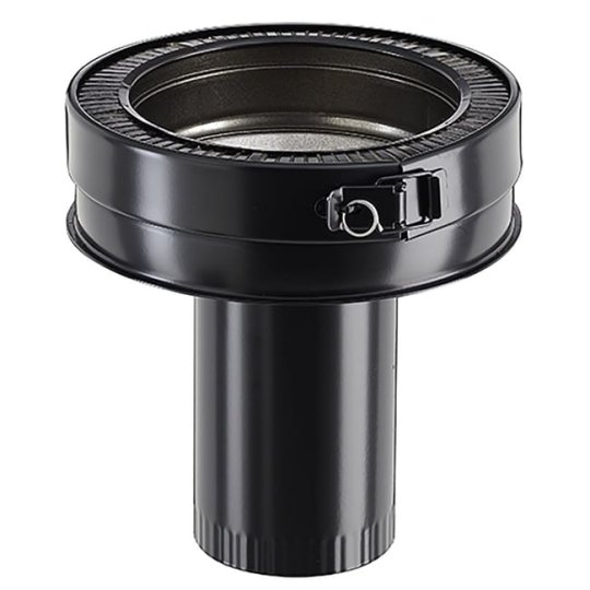 Raccord noir ø250 THERMINOX vers simple paroi émaillé 150