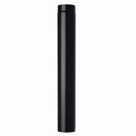 ELEMENT DROIT Ø150 ACIER EMAILLÉ NOIR 1 METRE POUJOULAT