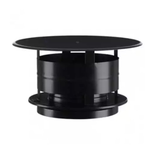Chapeau de cheminée aspirateur anti-oiseaux Poujoulat pour Évacuation des fumées Inox Inox