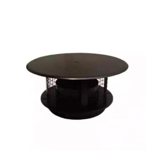 Chapeau de cheminée pare-pluie anti-oiseaux pour conduit inox-inox de Poujoulat