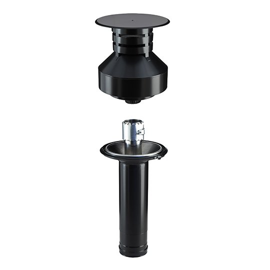 kit adaptation du système PGI Ø80 sur un conduit de fumée Therminox Ø150