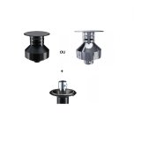 kit adaptation du système PGI Ø100 sur un conduit de fumée Therminox Ø150