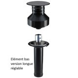 KIT RENO SORTIE DE TOIT Therminox ø150 ø100/150 PGI Noir