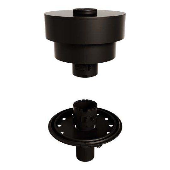 Adapter un poele a granulés sur un conduit inox inox sortie de toit tradinov