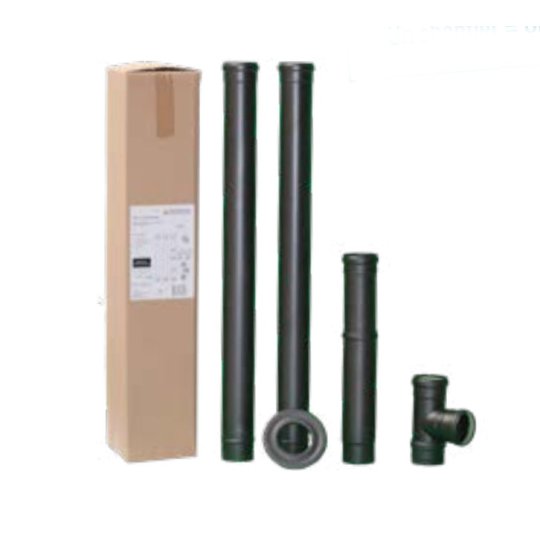 KIT CONDUIT DE RACCORDEMENT POUR POELE GRANULES SORTIE ARRIERE