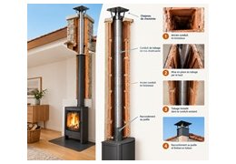 Tubage de boisseau : installer un poêle sur votre vieux conduit de cheminée